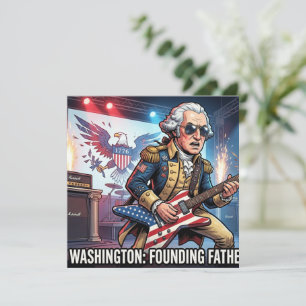 Convite George Washington Rock Star - Pai Fundador do R