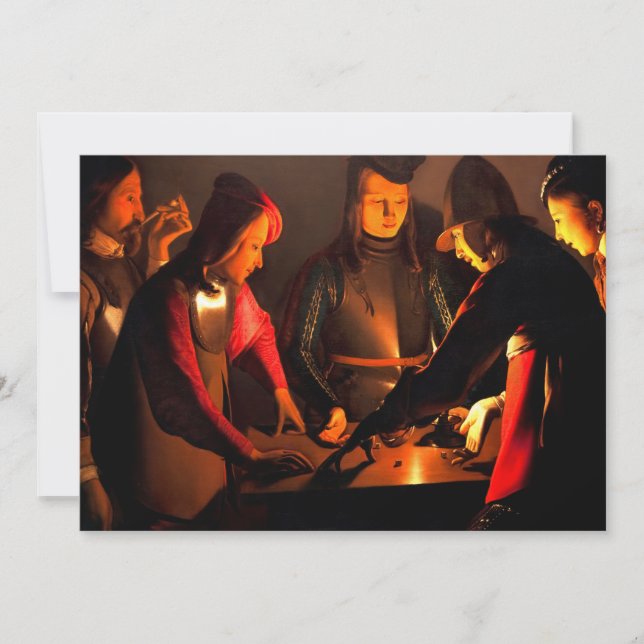 Convite Georges de la Tour - Os Jogadores dos Dícios (Frente)