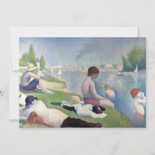 Convite Georges Seurat - Bathers no Asnieres