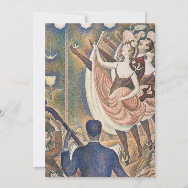 Convite Georges Seurat - Le Chahut (Frente)