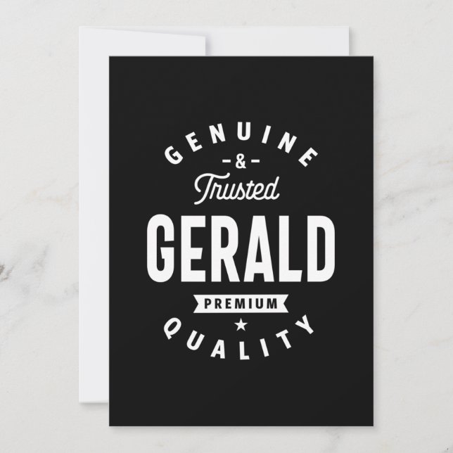 Convite Geraldo Nome Personalizado Aniversário (Frente)