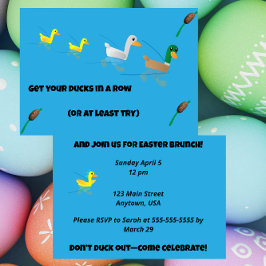 Convite Get your Ducks in a Row for Brunch