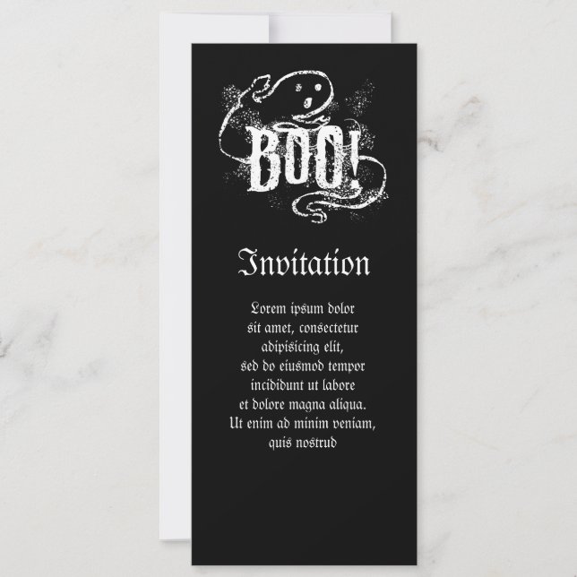 Convite Ghost Boo (Frente)
