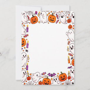 Convite Ghost Candy Halloween Bonito a Spooky Sweet Treat