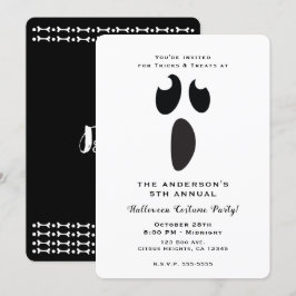 Convite Ghost Face Halloween Party Trick ou Trek Party