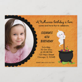 Convite Ghost Halloween Birthday