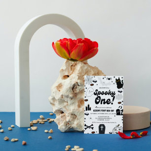Convite Ghost Halloween Spooky Um Primeiro Aniversário