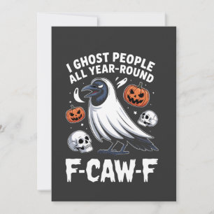 Convite Ghost Pessoas O Ano Todo Em Torno De F-Caw-F Hallo