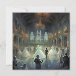 Convite Ghosted Mascarada Ball: Mascarada do Fantasma