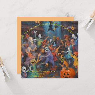 Convite Ghouls, Goblins e Bruxas Celebram o Dia das Bruxas