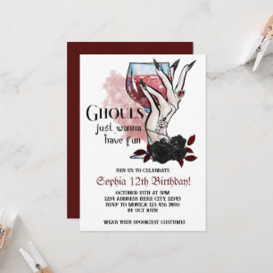 Convite Ghouls Só Quer Divertir-Se No Aniversário Do Dia D