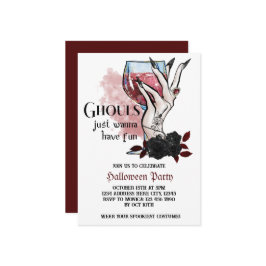 Convite Ghouls Só Quer Divertir-Se No Aniversário Do Dia D