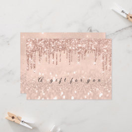 Convite Gift Certificate Drivers Dourado Envelope Rosa Inv
