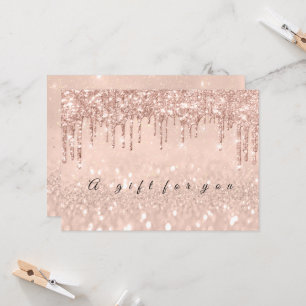 Convite Gift Certificate Drivers Dourado Envelope Rosa Inv