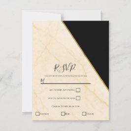 Convite Gilded Geometry Luxe Marmore Ivory & Gold