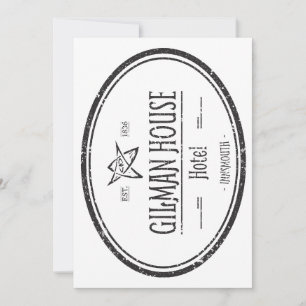 Convite Gilman House Innsmouth Lovecraftian