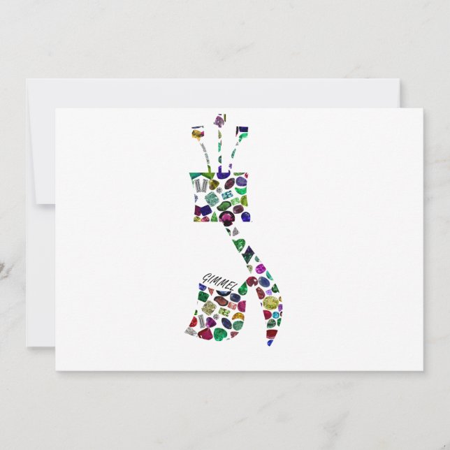 Convite Gimmel - Letra hebraica (Frente)