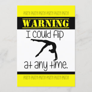 Convite Ginástica Eu Poderia Sacudir A Qualquer Momento Em