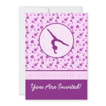 Ginástica personalizada Purple Heart floral