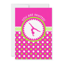 Ginástica Personalizada Verde Rosa Polka-Pontos