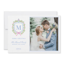 Ginger Jar & Christmas Berries Crest Monograma