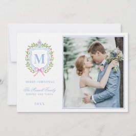 Convite Ginger Jar & Christmas Berries Crest Monograma