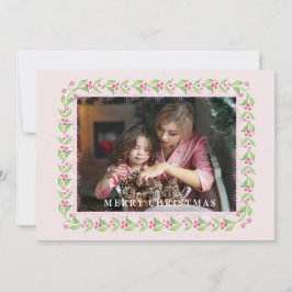 Convite Ginger Jar & Christmas Berries Crest Monograma