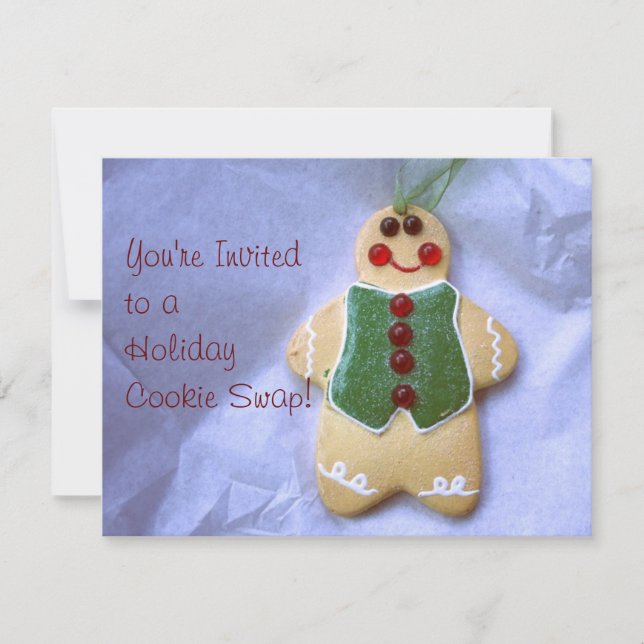 Convite Gingerbird Man (Frente)