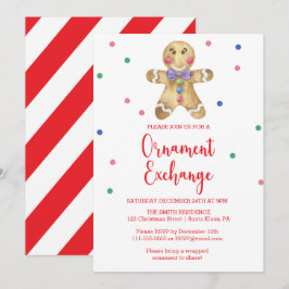 Convite Gingerbird man - Exchange Party