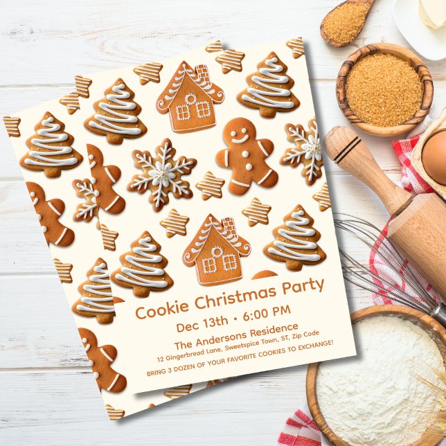 Convite Gingerbread Cookie Invite (Criador carregado)