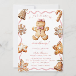 Convite Gingerbread | Winter Girl Baby Shower