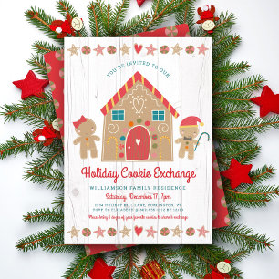 Convite Gingercake House Troca de Biscoitos de Natal Russo