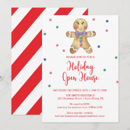 Convite Gingercake man - Holiday Open House