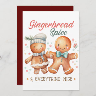 Convite Gingerpão especiarias e tudo mais legal