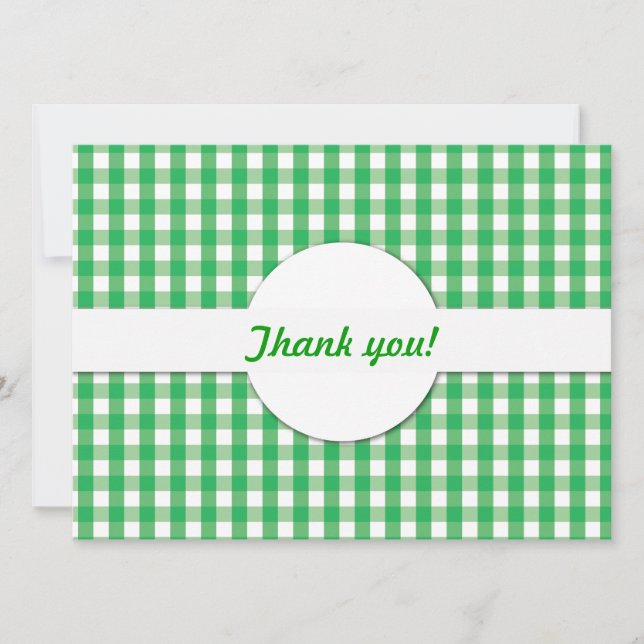 Convite Gingham Check Pattern (Frente)