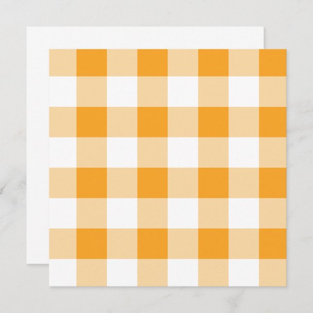 Convite Gingham Pattern (Frente/Verso)