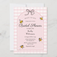 Gingham Rosa Quer Ser Chá de panela