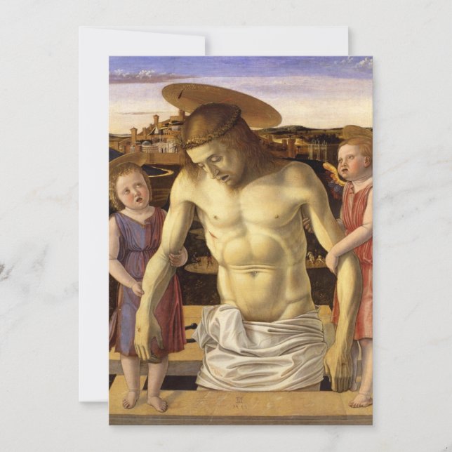Convite Giovanni Bellini - Dead Christ Supported by Two An (Frente)