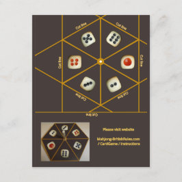 Convite Girador dos dados do jogo de cartas