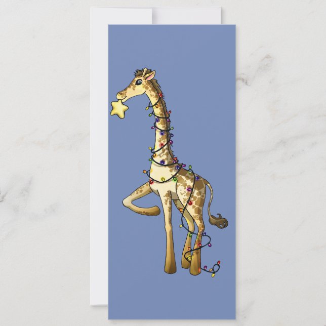 Convite Girafa Brilhante (Frente)