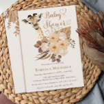 Convite Girafa Fofa Fofa Fita Boho Chá de fraldas De Graus<br><div class="desc">Design boho girafa safari russo moderno apresentando gramíneas secas e design de texto de script "Chá de fraldas" de rosas (nota: o texto do script só pode ser editado pelo designer de mensagens antes da ordem se você precisar deste texto modificado). Possui tertonas naturais de ferrugem, castanho, verde-oliva escuro, bege...</div>