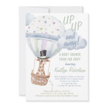 Giraffe Hot Air Balloon Chá Por Mail