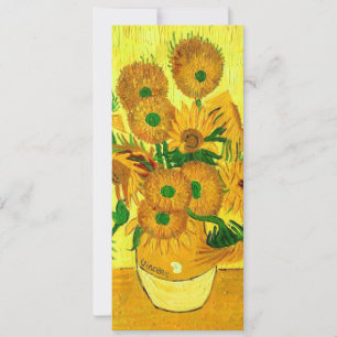 Convite Girasóis de Van Gogh