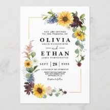 Girasol Rosas Borgonha Azuis Rústicas