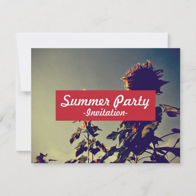 Convite Girassóis (Frente)