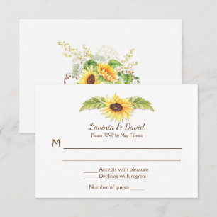 Convite Girassóis Aquarela Rústica Crânio de Chifre Longo 