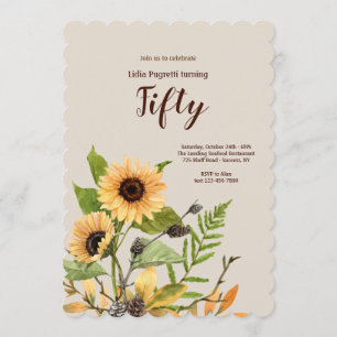 Convite Girassóis Dourados