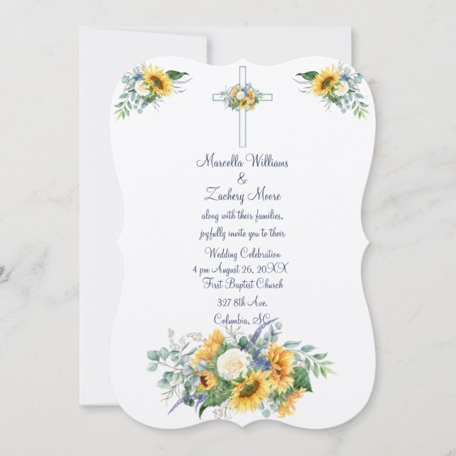 Convite Girassóis e Canção de Salomão (Frente)