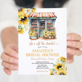 Convite Girassóis Ela está fora do Chá de panela