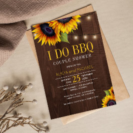 Convite Girassóis russos Eu faço chá de casal de churrasco